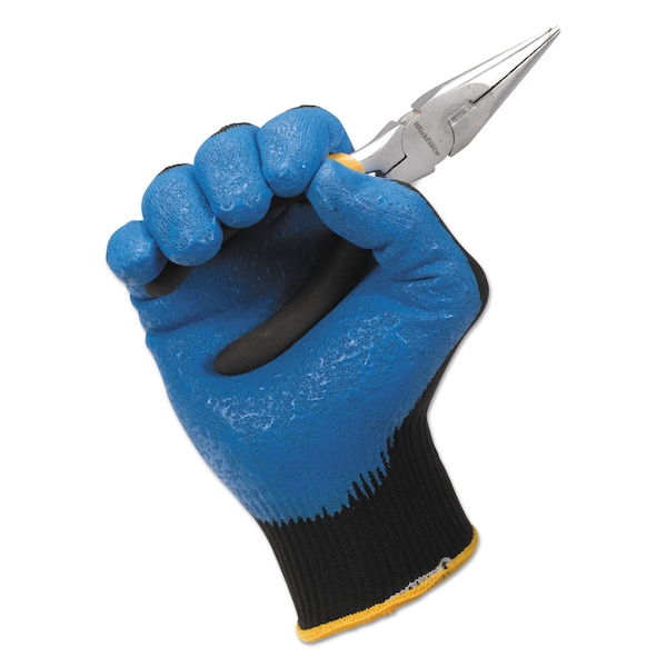 Guantes recubiertos de nitrilo Kleenguard G40, longitud de 240 mm, grande/talla 9, azules, paquete con 12 - 40227