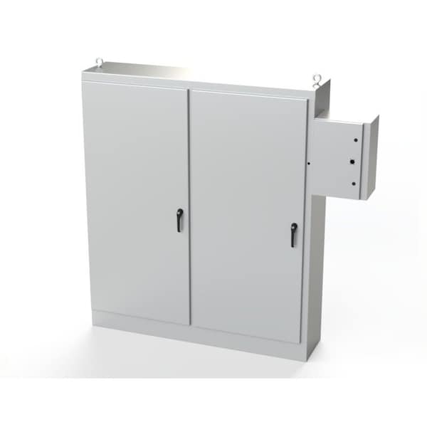 Saginaw Control & Engineering Carbon Steel Electrical Enclosures, 90 in H, 18 in D, 77-3/4 in W, NEMA 3R, 4, 12, 13, Hinged - SCE-90XR7818G