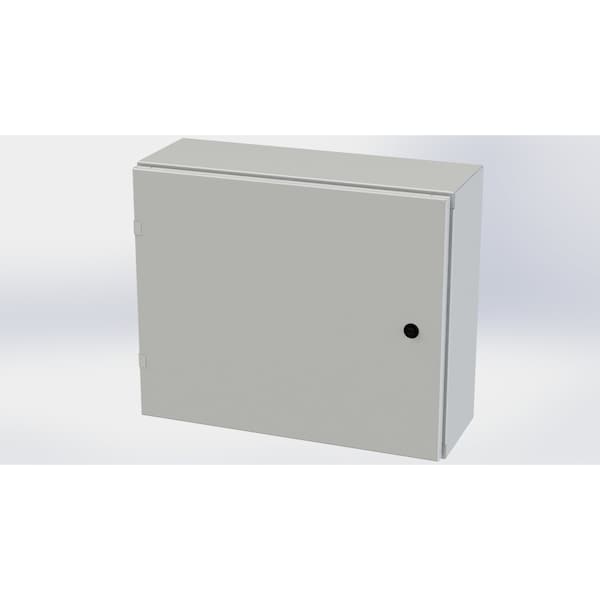 Saginaw Control & Engineering Carbon Steel Electrical Enclosures, 20 in H, 8 in D, 24 in W, NEMA 3R, 4, 12, 13, Hinged - SCE-20EL2408LPLG