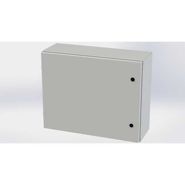 Saginaw Control & Engineering Carbon Steel Electrical Enclosures, 24 in H, 10 in D, 30 in W, NEMA 3R, 4, 12, 13, Hinged - SCE-24EL3010LPLG