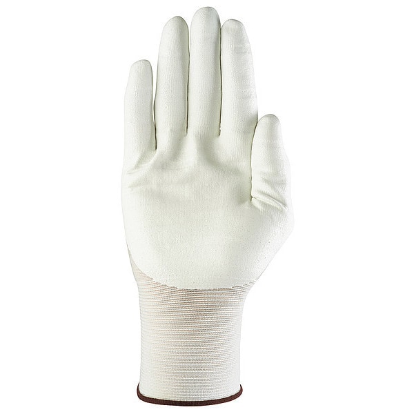 Guantes recubiertos de nitrilo espumado Ansell, cobertura en la palma, blanco, talla 9, PR - 11-812.