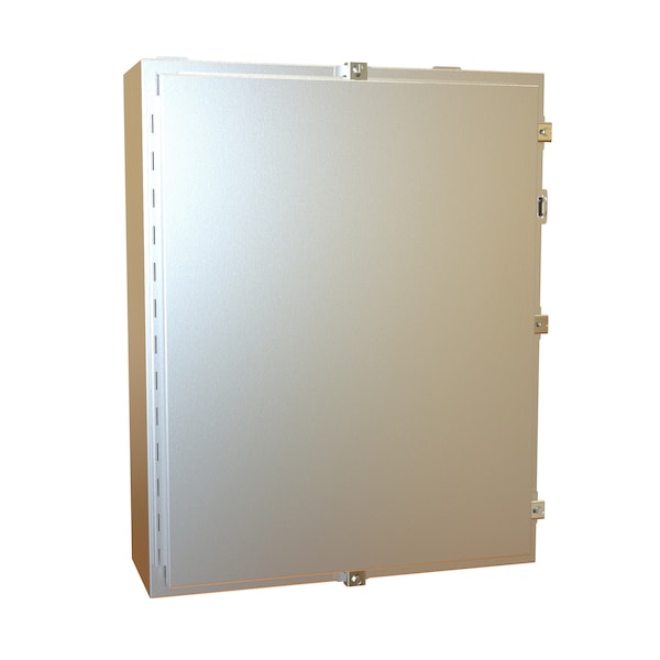 Hammond 304 Stainless Steel Electrical Enclosures, 30 in H, 8 in D, 24 in W, NEMA 4X, Hinged - 1418N4SSK8