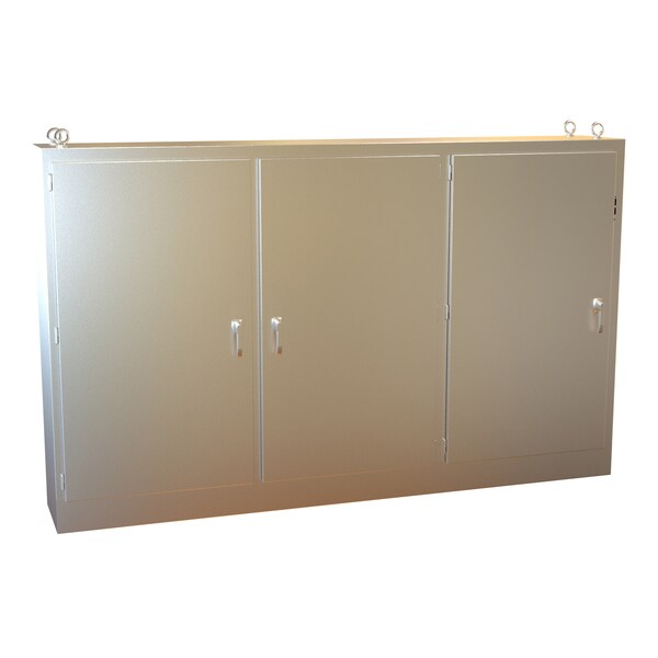 Hammond Stainless Steel Electrical Enclosures, 72.13 in H, 18.13 in D, 118-1/4 in W, NEMA 4X - 3UHD7211918N4SS