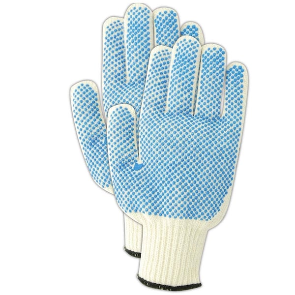 Guantes de punto con puntos de PVC ambidiestros Magid MultiMaster 5893PR, paquete de 12 - 5893PR-J