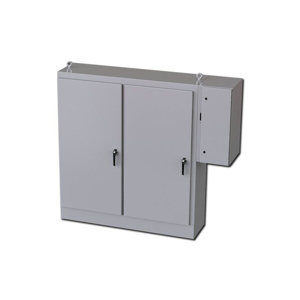 Saginaw Control & Engineering Carbon Steel Electrical Enclosures, 72 in H, 18 in D, 65-3/4 in W, NEMA 3R, 12, 13, Hinged - SCE-72XD6618