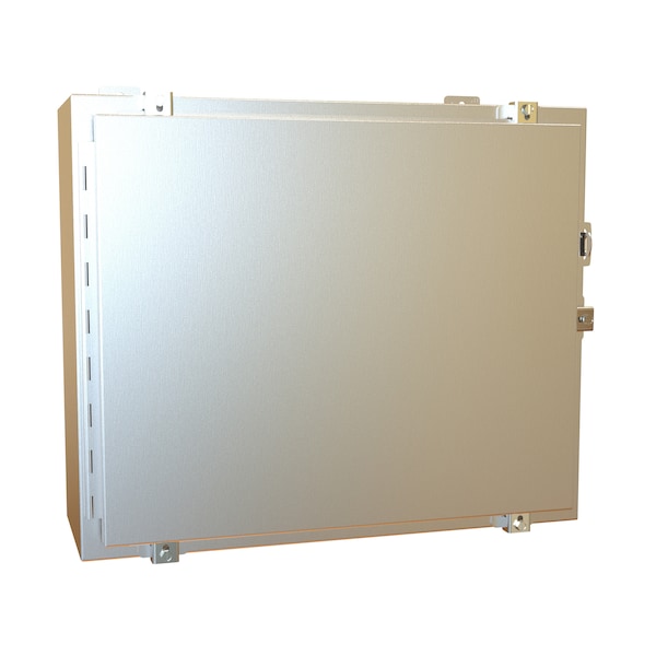 Hammond 304 Stainless Steel Electrical Enclosures, 20 in H, 8 in D, 24 in W, NEMA 4X, Hinged - 1418N4SSER8