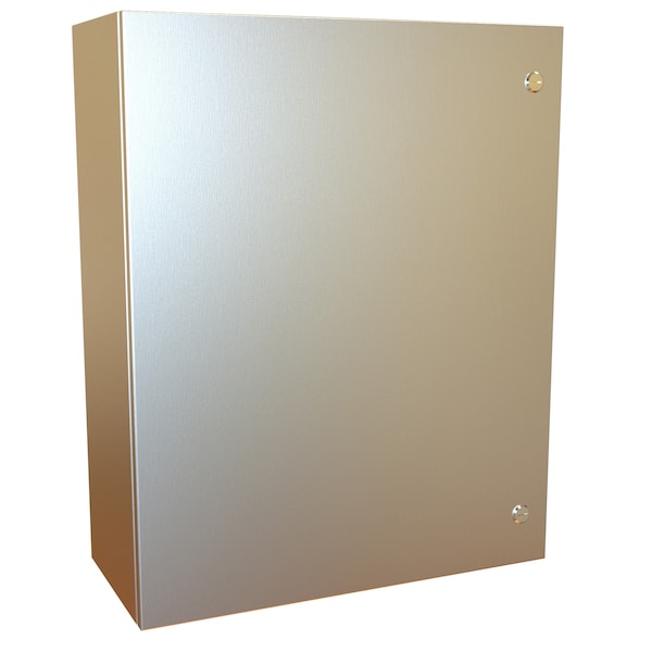 Hammond 304 Stainless Steel Electrical Enclosures, 30 in H, 10 in D, 24 in W, NEMA 4X, Hinged - EN4SD302410SS