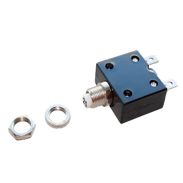 Optifuse Thermal - Push to Reset, 50VDC 250VAC 25A - CBW58-HS-25A-5C
