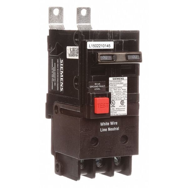 Siemens Miniature Circuit Breaker, BLE Series, 30A, 2 Pole, 120/240V AC, 10kA at 120/240V AC - BE230