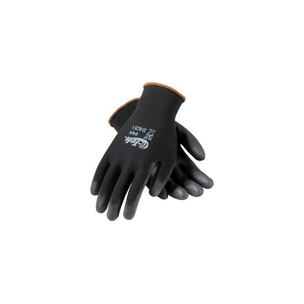 Pip Pip® 33-B125/M Guante de Nylon de Uso General G-Tek® GP„¢ con recubrimiento de Poliuretano, Negro, M - 33-B125/M.
