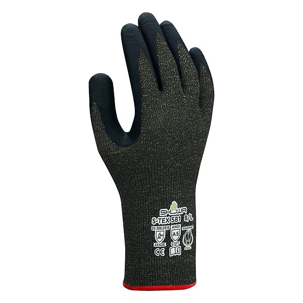 Guantes recubiertos Showa VF, de Nitrilo, XXL, 160G09, PR - S-TEX581XXL-10-V