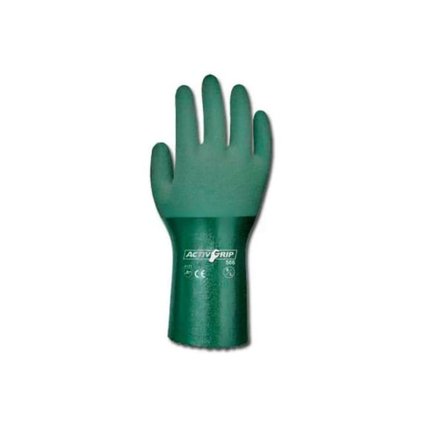 Guantes recubiertos de nitrilo con agarre Micro-Finish Pip PIP, 56-AG566, XL, verde, 12 pares - 56-AG566/XL.