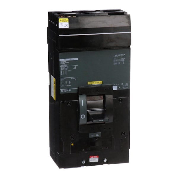 Square D Molded Case Circuit Breaker, LHP Series, 400A, 3 Pole, 600V AC, 65kA at 240V AC - LHP36400MB