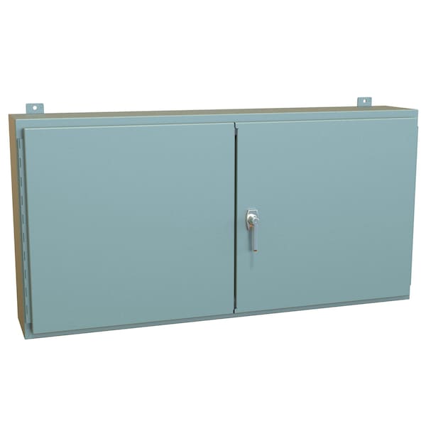 Hammond Steel Electrical Enclosures, 24 in H, 8 in D, 48 in W, NEMA 12, Hinged - 1422PW8