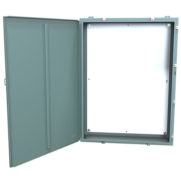 Hammond Steel Electrical Enclosures, 48 in H, 10 in D, 36 in W, NEMA 4, Hinged - 1418N4S10