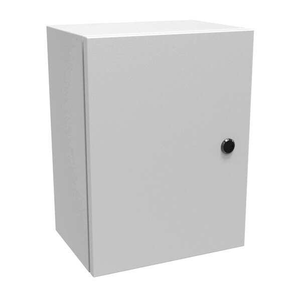 Hammond Steel Electrical Enclosures, 16 in H, 8 in D, 12 in W, NEMA 4, Hinged - EN4SD16128LG