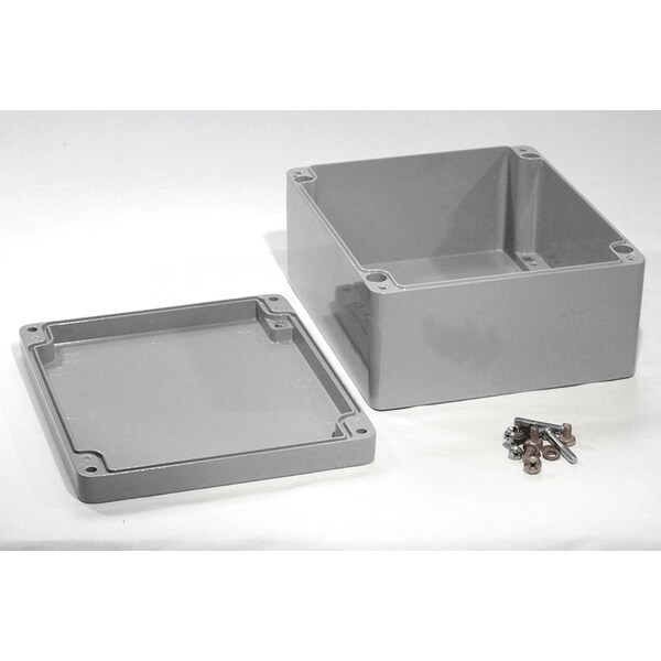 Hammond Aluminum Electrical Enclosures, 9.06 in H, 4.33 in D, 7.87 in W, NEMA 4, 4X, 6, 6P, 12, 13 - 1590Z231GY