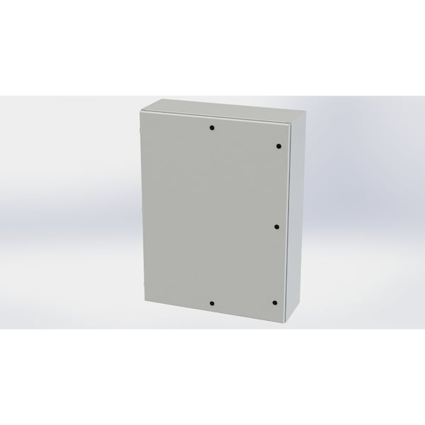 Saginaw Control & Engineering Carbon Steel Electrical Enclosures, 48 in H, 12 in D, 36 in W, NEMA 3R, 4, 12, 13, Hinged - SCE-48EL3612LPLG