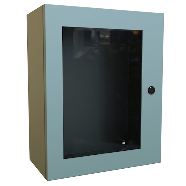 Hammond Steel Electrical Enclosures, 20 in H, 8 in D, 16 in W, NEMA 4, Hinged - EN4SD20168WGY