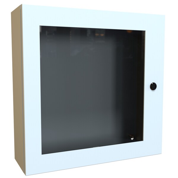 Hammond Steel Electrical Enclosures, 20 in H, 6 in D, 20 in W, NEMA 4, Hinged - EN4SD20206WLG