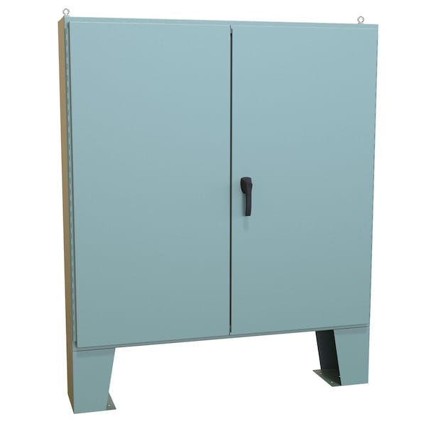 Hammond Steel Electrical Enclosures, 60.13 in H, 10.69 in D, 60.06 in W, NEMA 12, Hinged - 1422D10F
