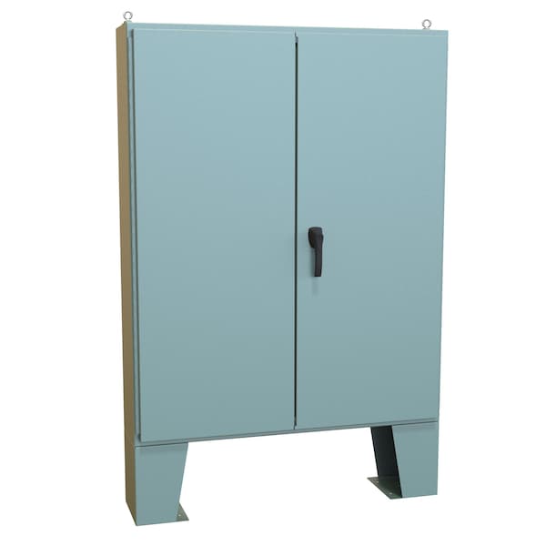 Hammond Steel Electrical Enclosures, 60.13 in H, 10.69 in D, 48.06 in W, NEMA 12, Hinged - 1422B10F
