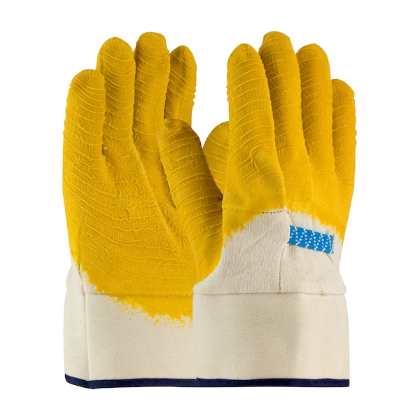 Guantes recubiertos de látex Pip, cobertura de 3/4, color amarillo, para hombres, paquete de 12 - 55-3273