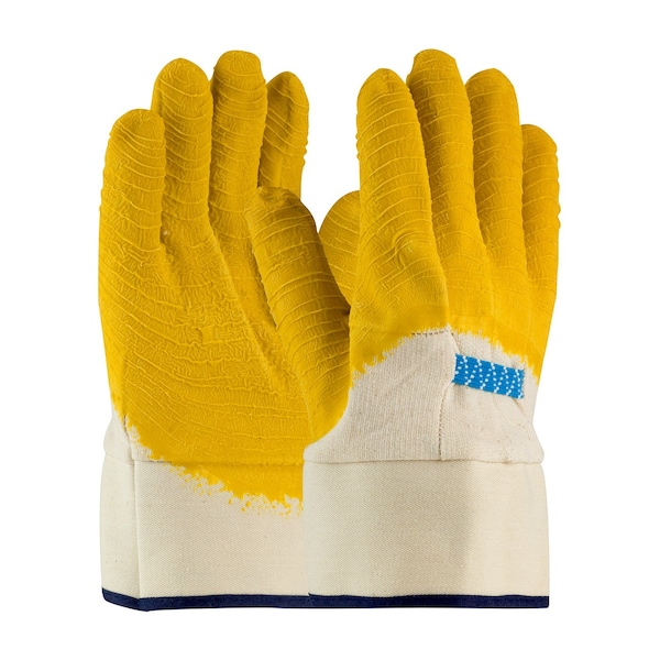 Guantes recubiertos de látex Pip, cobertura de 3/4, color amarillo, para hombres, paquete de 12 - 55-3273