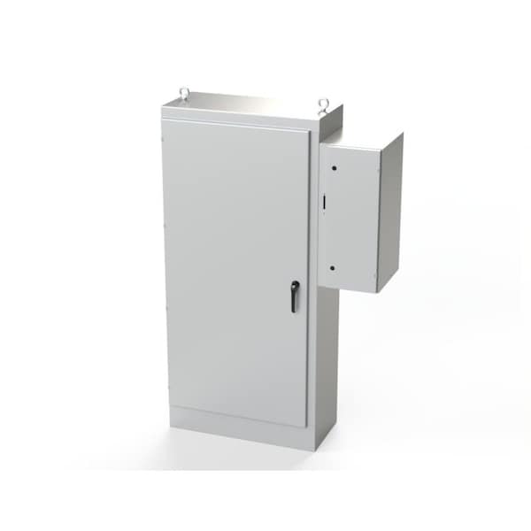Saginaw Control & Engineering Carbon Steel Electrical Enclosures, 84 in H, 18 in D, 39-1/2 in W, NEMA 3R, 4, 12, 13, Hinged - SCE-84XD4018