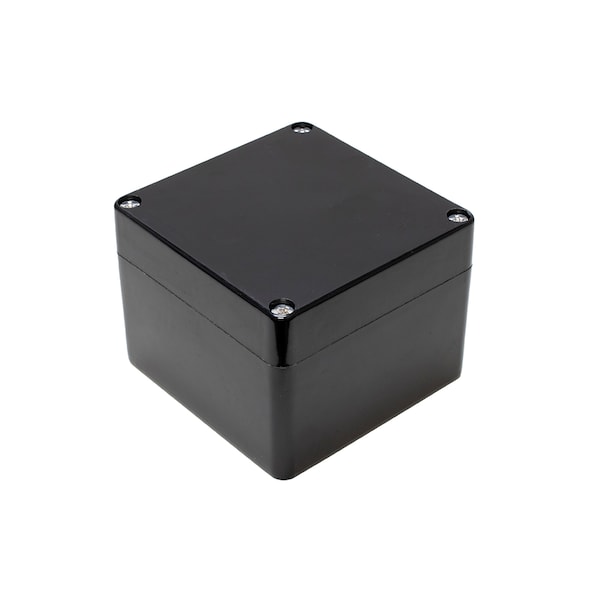 Hammond Glass Reinforced Polyester Electrical Enclosures, 4.72 in H, 3.57 in D, 4.78 in W, Screw On - 1590ZGRP121BK