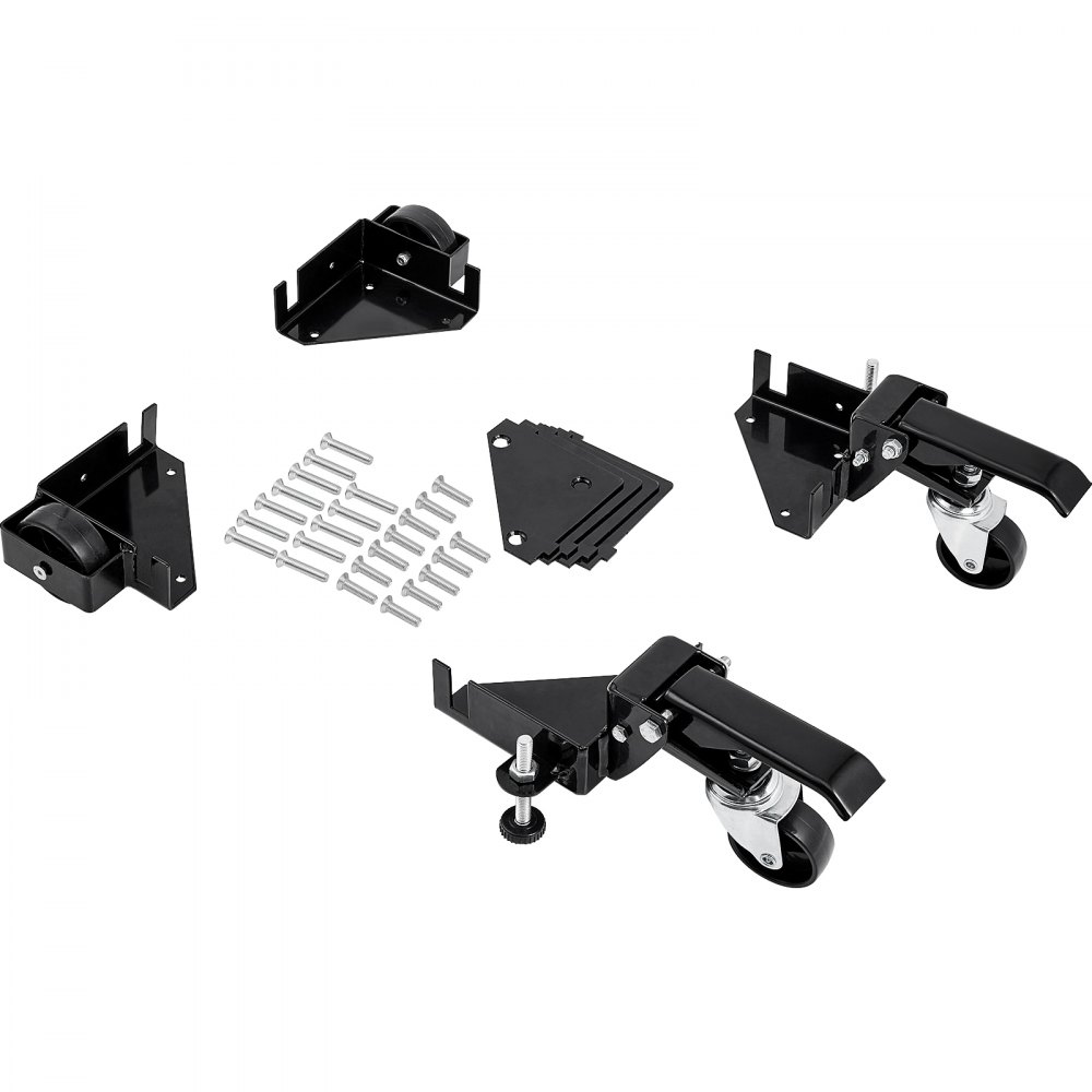 VEVOR Mobile Base, 400 lbs Weight Capacity, Adjustable from 12" x 12" to Infinity, Heavy Duty Universal Mobile Base Stand with Swivel Wheels, for Woodworking Equipment, Bandsaw, Power Tools, Machines - YDDZ400LBS1267P8AV0