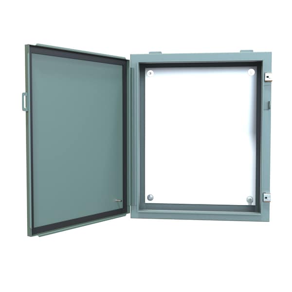 Hammond Steel Electrical Enclosures, 24 in H, 6 in D, 20 in W, NEMA 12, Hinged - 1418E6