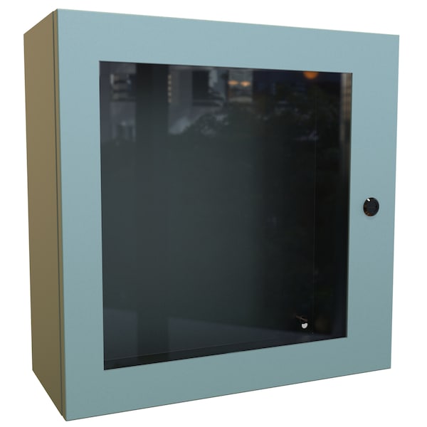 Hammond Steel Electrical Enclosures, 20 in H, 8 in D, 20 in W, NEMA 4, Hinged - EN4SD20208WGY