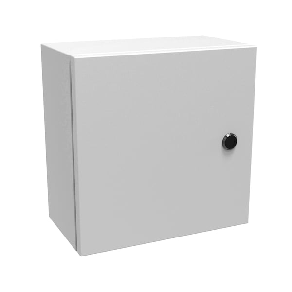 Hammond Steel Electrical Enclosures, 12 in H, 6 in D, 12 in W, NEMA 4, Hinged - EN4SD12126LG