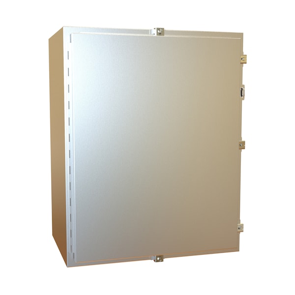 Hammond 304 Stainless Steel Electrical Enclosures, 30 in H, 16 in D, 24 in W, NEMA 4X, Hinged - 1418N4SSK16
