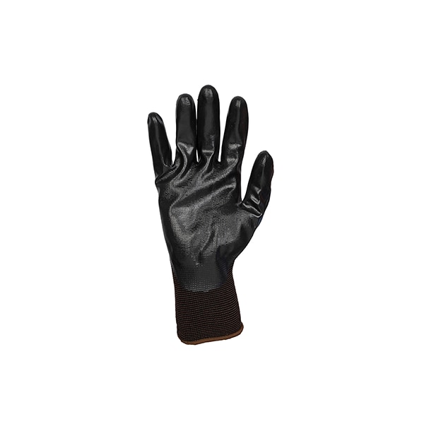 Guantes recubiertos de nitrilo con espuma Tillman, Cobertura en la palma, Negro, Talla L, Par - 1765L