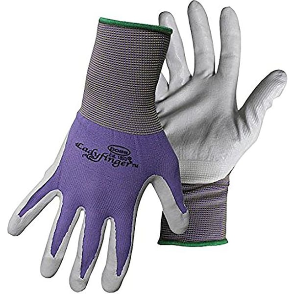 Guantes de jardinería de punto con cordones para interiores y exteriores para mujeres de Boss Ladyfinger surtidos S 1 par - 8438S