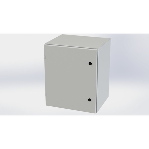 Saginaw Control & Engineering Carbon Steel Electrical Enclosures, 24 in H, 16 in D, 20 in W, NEMA 3R, 4, 12, 13, Hinged - SCE-24EL2016LPLG