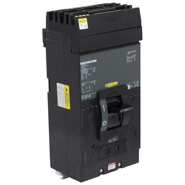 Square D Molded Case Circuit Breaker, LH Series, 400A, 2 Pole, 600V AC, 65kA at 240V AC - LH26400AC