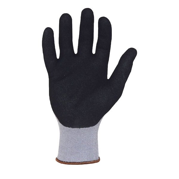 Guantes de trabajo Azusa Safety Duradex de 15 ga. Gris de Nylon/Spandes, recubiertos de palma de nitrilo negro, Talla L - DX3000
