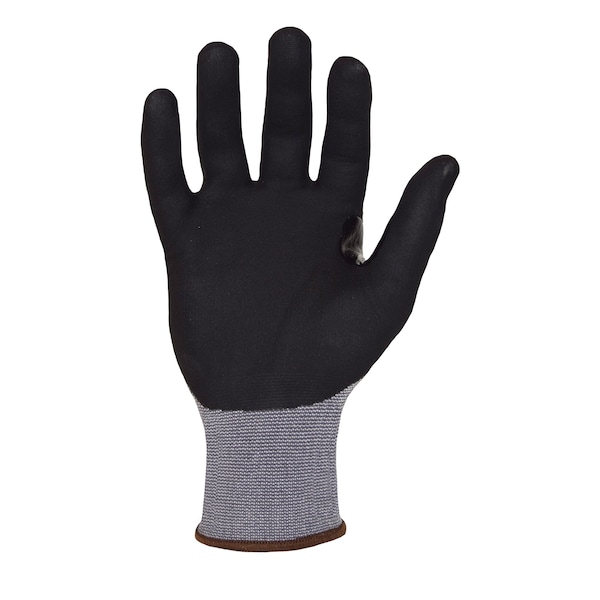 Guantes de trabajo Azusa Safety Duradex 15 ga. Gris de Nylon/Spandex, Recubrimiento de Palma de Nitrilo Negro/Pulgar Reforzado Talla XL - DX1010