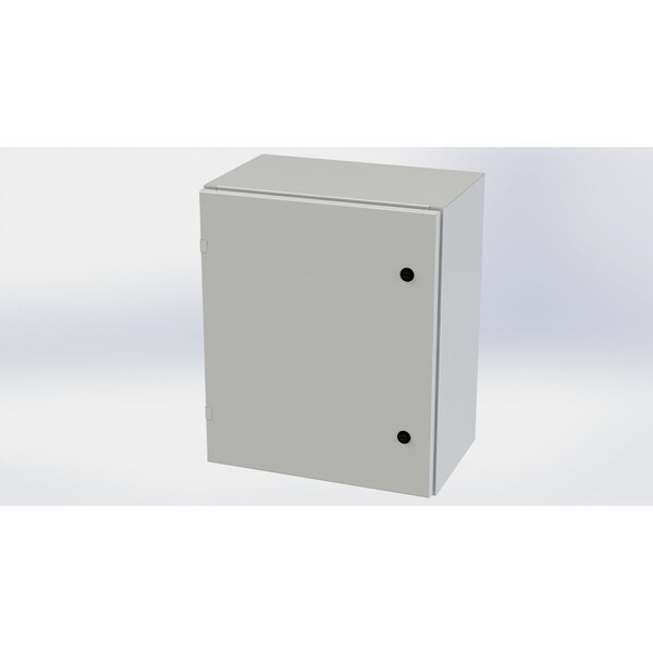 Saginaw Control & Engineering Carbon Steel Electrical Enclosures, 24 in H, 12 in D, 20 in W, NEMA 3R, 4, 12, 13, Hinged - SCE-24EL2012LPLG