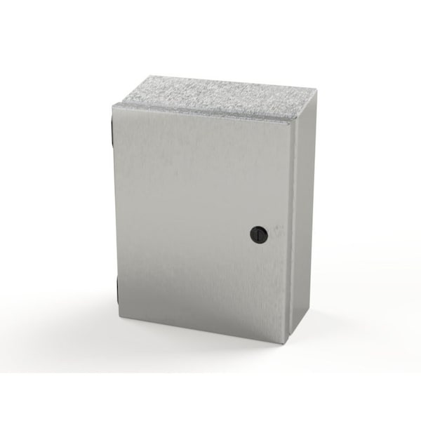 Saginaw Control & Engineering Stainless Steel Electrical Enclosures, 10 in H, 4 in D, 8 in W, NEMA 3R, 4, 4X, 12, 13, Hinged - SCE-1008ELJSSST