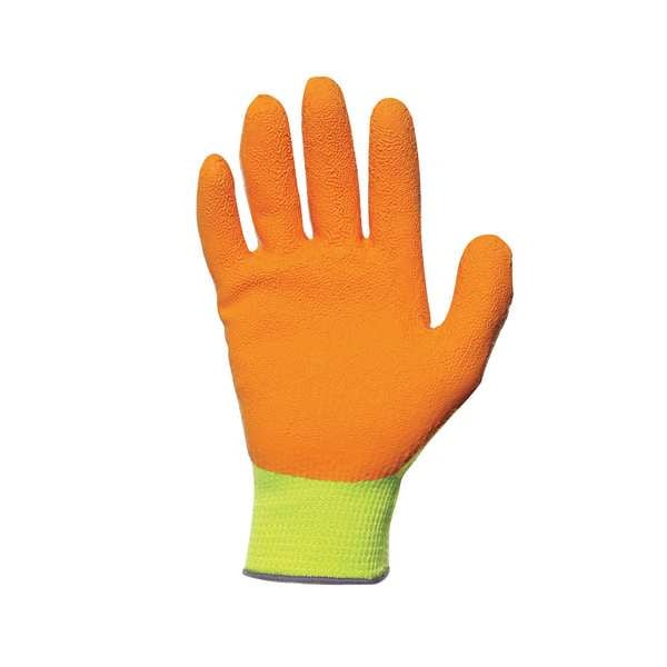 Guantes recubiertos de látex natural Showa, cobertura en la palma, naranja/amarillo, S, par - 317S-07