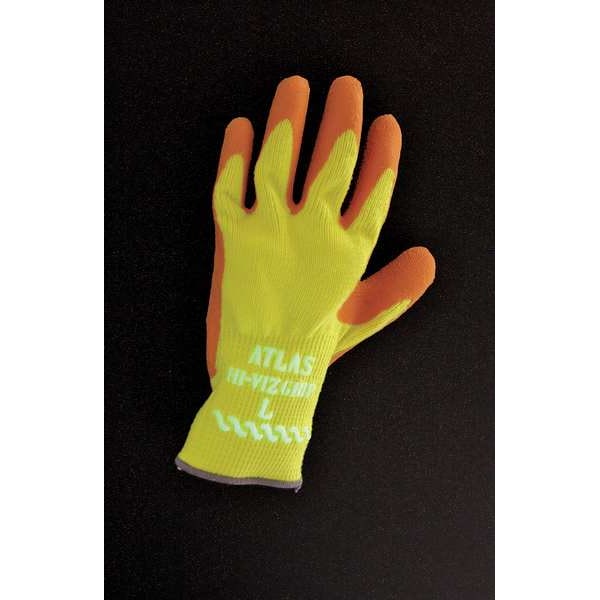 Guantes recubiertos de látex natural Showa, cobertura en la palma, naranja/amarillo, S, par - 317S-07