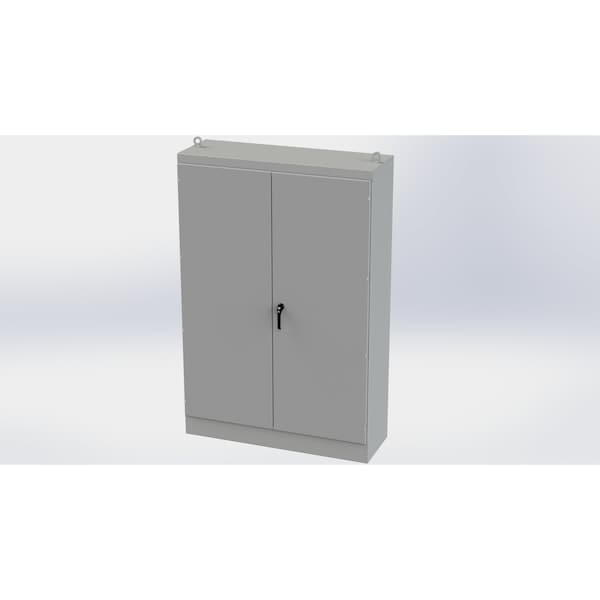 Saginaw Control & Engineering Carbon Steel Electrical Enclosures, 90 in H, 20 in D, 60 in W, NEMA 3R, 12, 13, Hinged - SCE-906020FSD