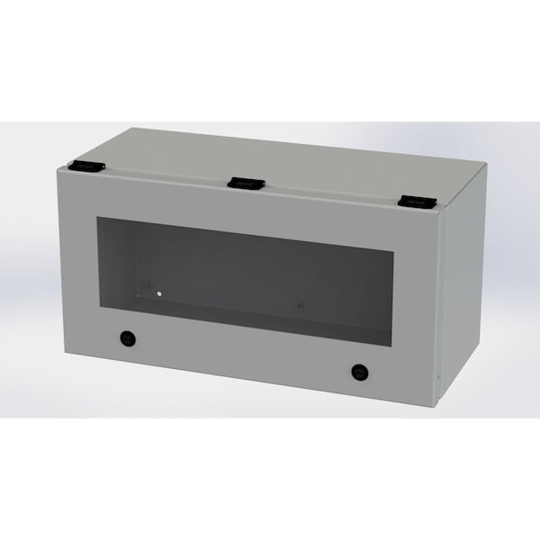 Saginaw Control & Engineering Carbon Steel Electrical Enclosures, 9 in H, 8 in D, 18 in W, NEMA 3R, 4, 12, 13, Hinged - SCE-L9188ELJW