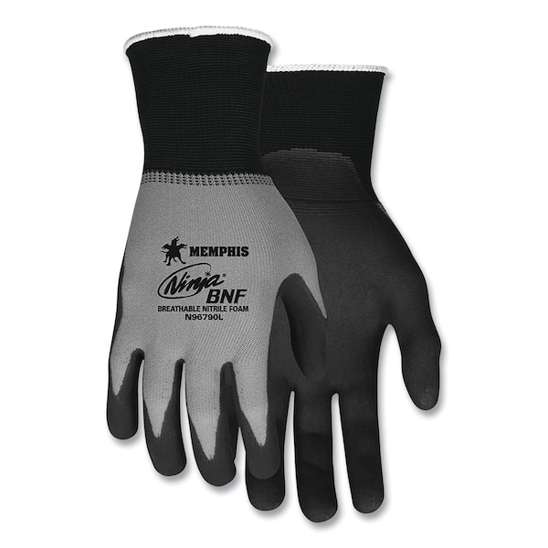 Mcr Safety Ninja Nitrile Coating Nylon/Spandex Gloves, Black/Gray, Small, PK12, 12PK - N96790S

Guantes de Nylon/Spandex con recubrimiento de Nitrilo Mcr Safety Ninja, Negro/Gris, Pequeños, Paquete de 12, 12 paquetes - N96790S