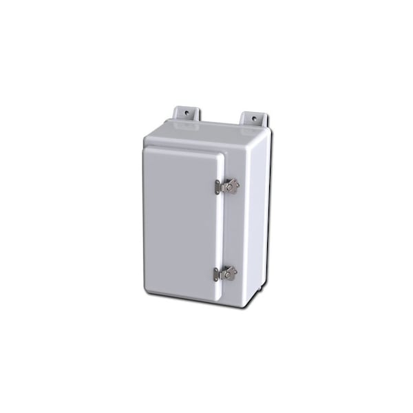 Saginaw Control & Engineering Fiberglass Reinforced Polyester Electrical Enclosures, 18-3/4 in H, 9.03 in D, 10.96 in W, Hinged - SCE-16H1009QFGLP