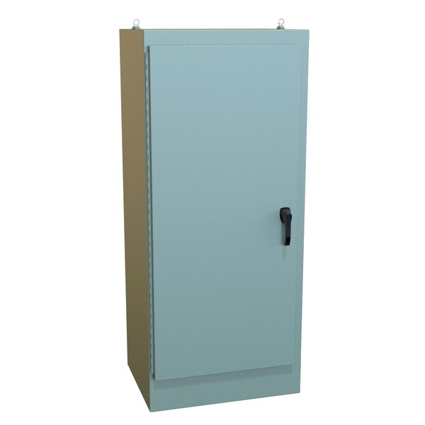 Hammond Steel Electrical Enclosures, 72.06 in H, 24.06 in D, 31.06 in W, NEMA 4, Hinged - HN4FS723124